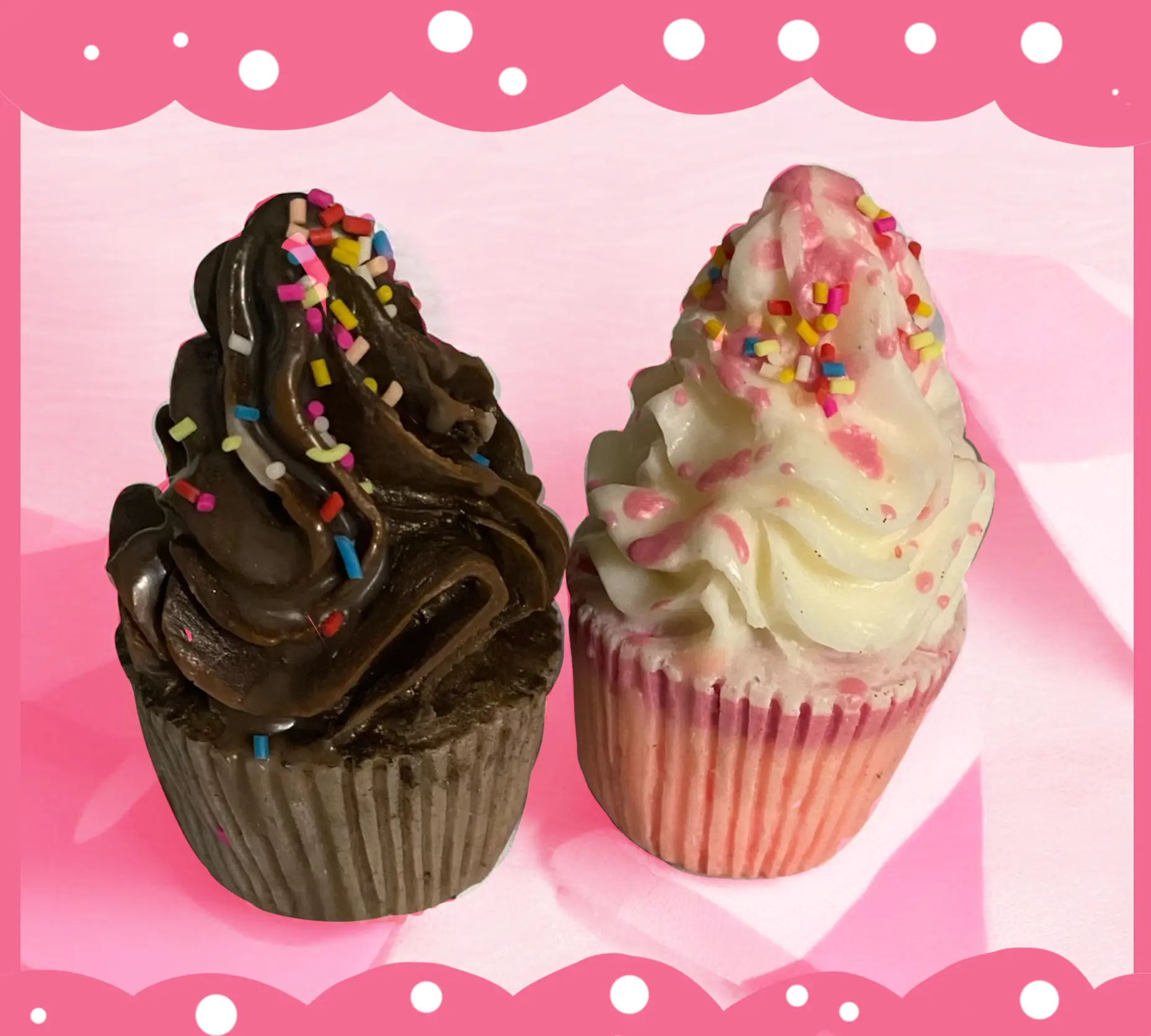 Cupcake Candle Set, Home Decor Candle Set for Living Room, Bedroom Home Supplies