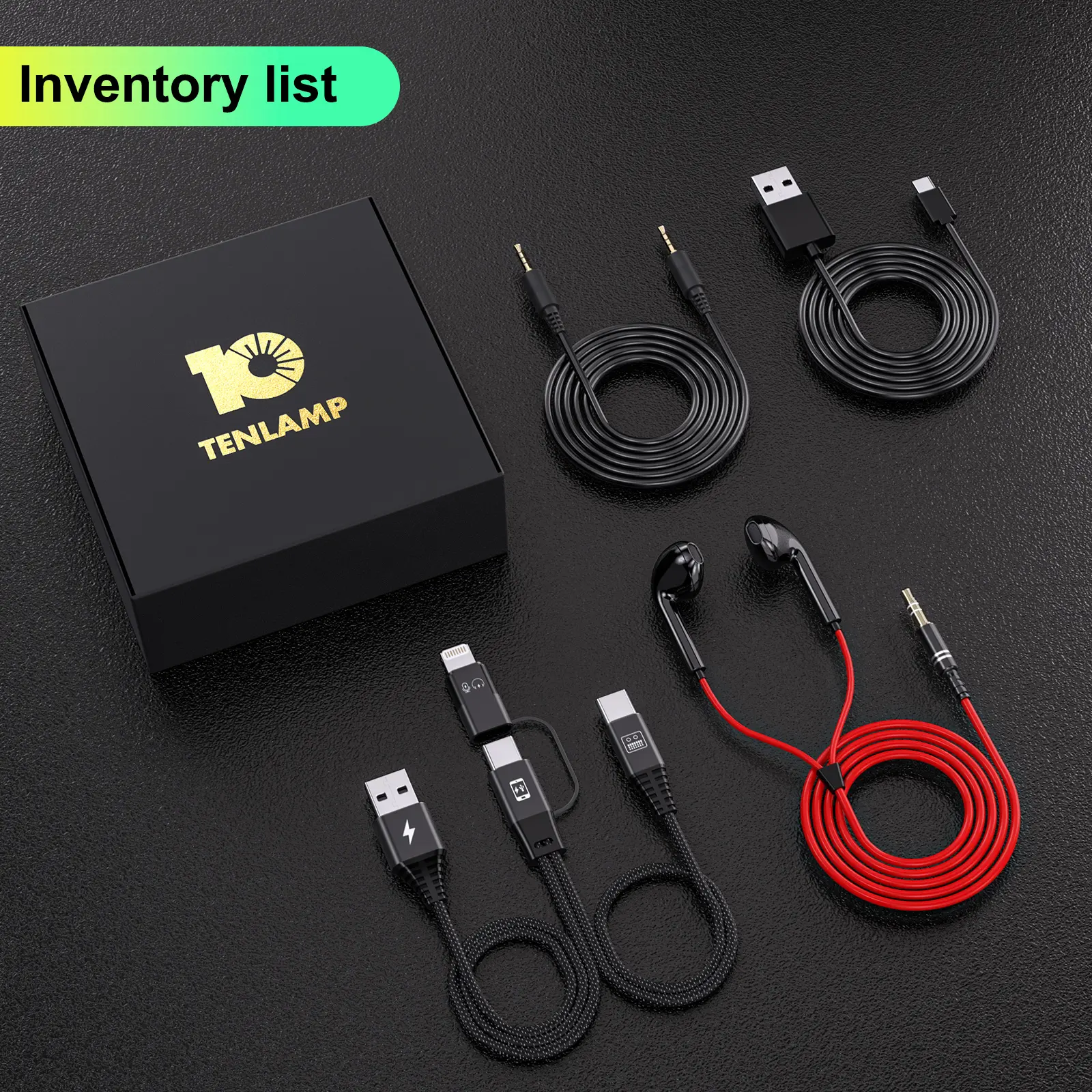 Tenlamp sound card connection cable kit, an accessory pack for the