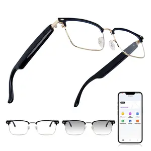 Ai Smart Translation Glasses, Multifunctional Smart Glasses, Light Sensing Color Changing Lenses, Dual Speakers, Touch Control, APP Ai Assistant, Travel/meeting/language Communication