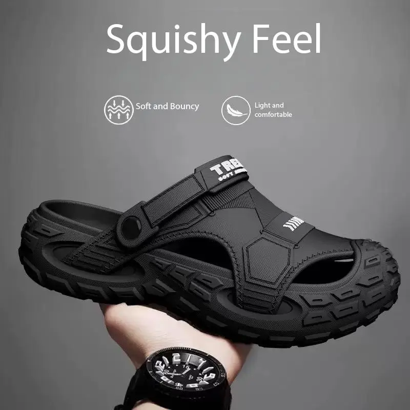 Men's Athletic Slip-On Clogs, Lightweight and Water-Resistant Casual Footwear with an Anti-Slip Sole for Outdoor Beach & Pool Use, Shoe
