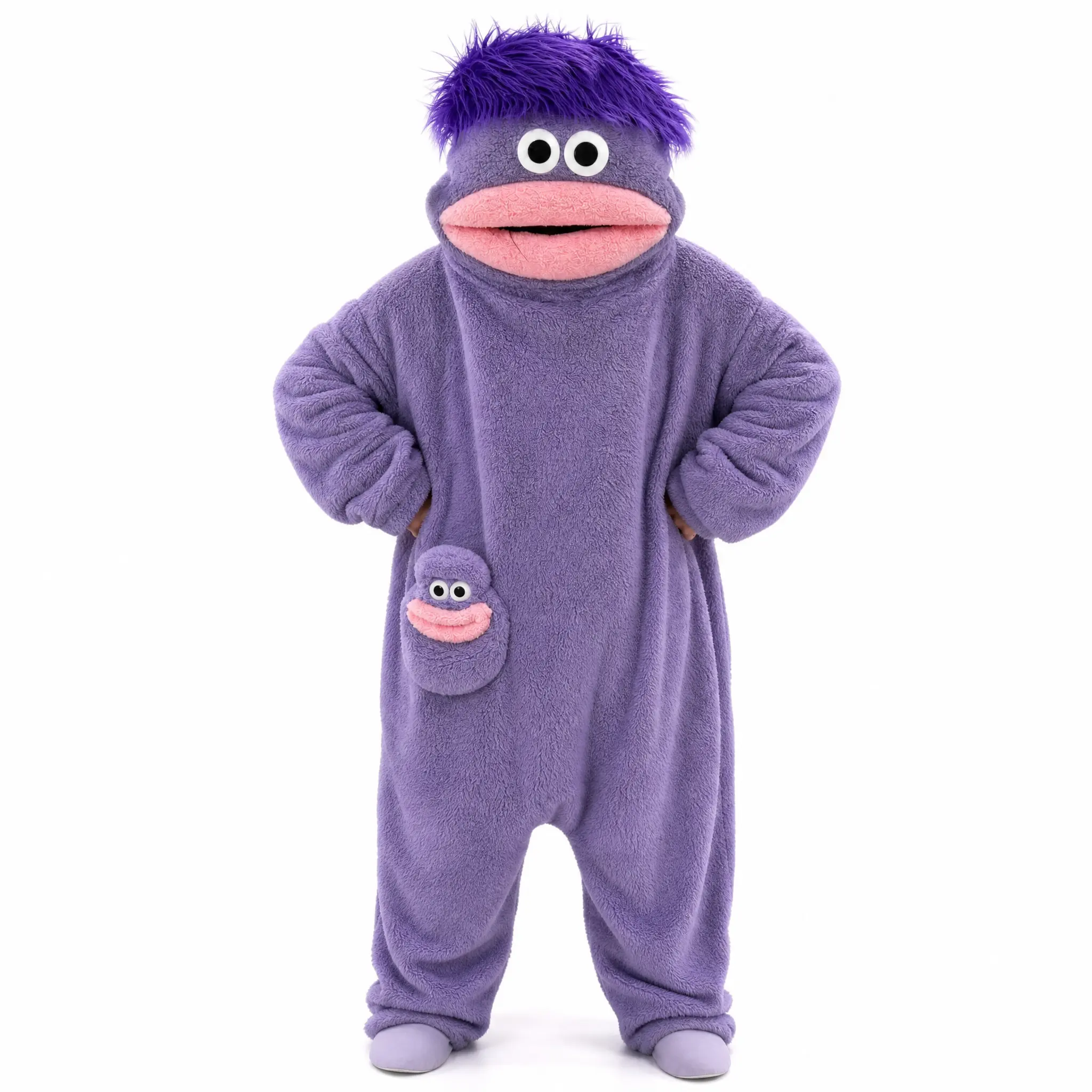 Funny Big Head Frog Hooded Oversized Onesie, Thick Upgrade Milk Velvet Plush Material, Breathable Skin Friendly Warm Full Body Onesie Outfit, Ideal Home Lounge Wear Birthday Holiday Party Cosplay Costume
