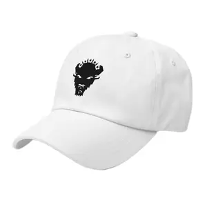 Buffalo Cap with Black Buffalo Design and Classic Six-Pocket Style