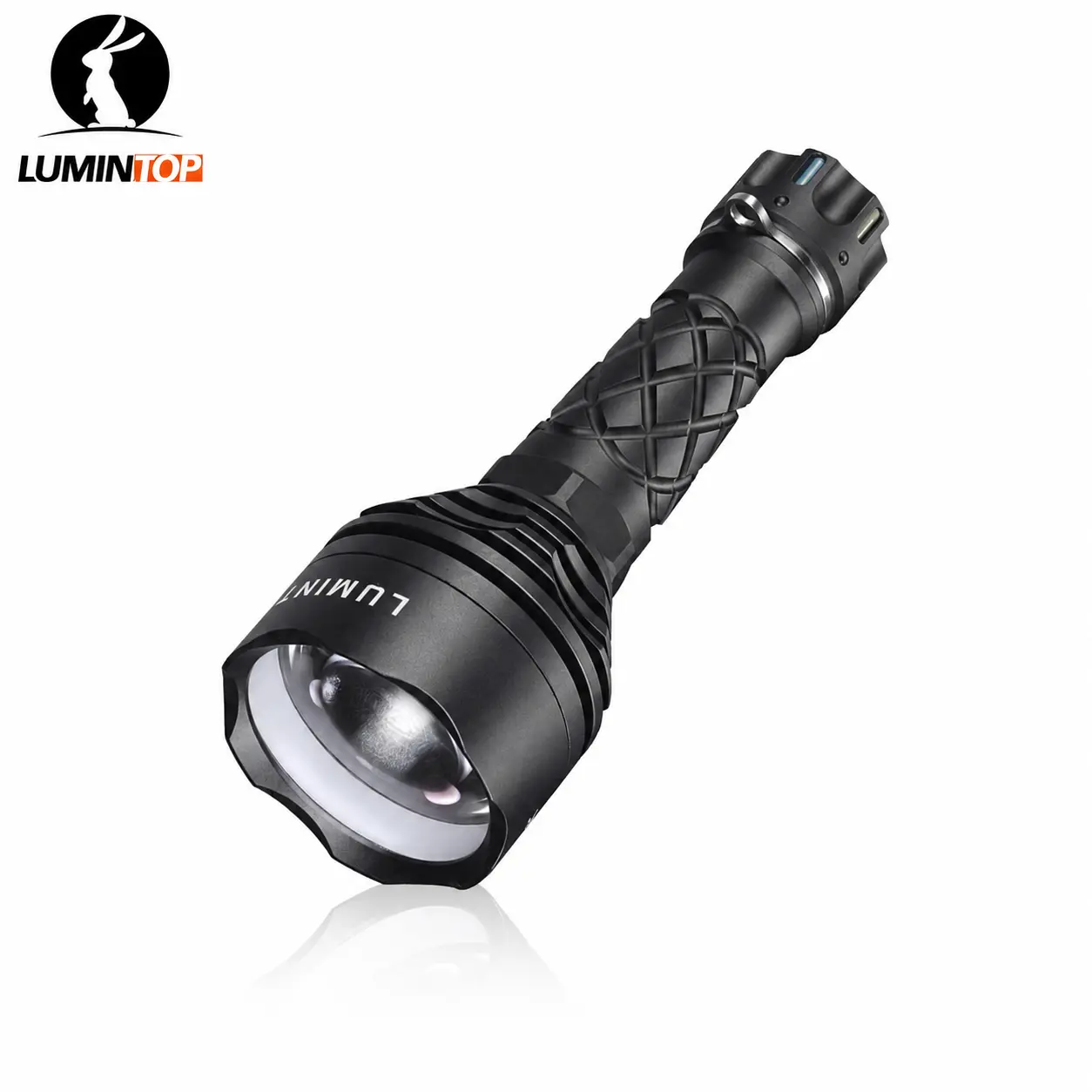 LUMINTOP THOR 3 LEP (THOR III) Rechargeable Flashlight - 2500m Long Throw, 2-Mode Driver with Memory & Strobe, IPX8 Rated, 21700 Battery Compatible, High-Lumen Portable EDC Spotlight for Hiking/Light Outdoor