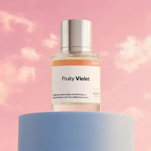 Fruity Violet, Dossier, Women Perfume, Eau de Parfum, 50ml, Peach, Cassis, Strawberry, Violet, Jasmine, White Woods, Caramel, Honey, Oakmoss
