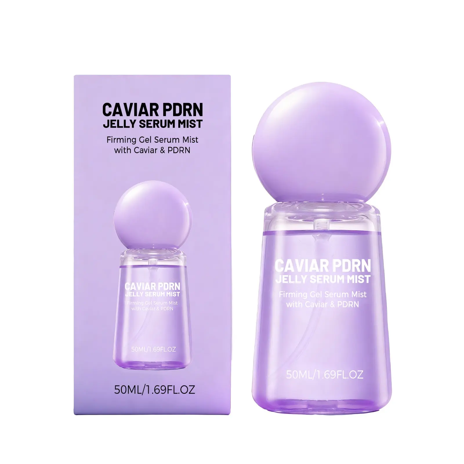 AMZ Caviar Jelly Essence Spray Light Texture Gentle Nourishing Hydrating Moisturizing Dewy Moisture Facial Skin Convenient Daily Face Care Mist Moisturizer Lightweight