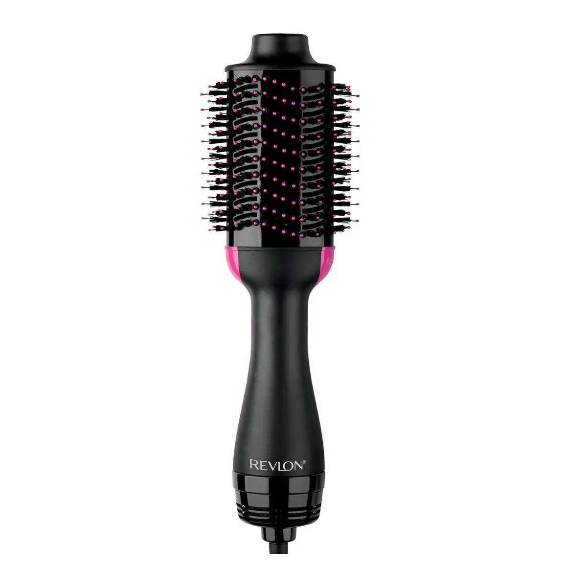 REVLON 1-Step Volumizer Brush Hair Dryer and Styler - Easy Salon-Style Blowouts, Less Frizz, More Shine, Reduced Heat Damage, Smooth Results for All Hair Types (Black)