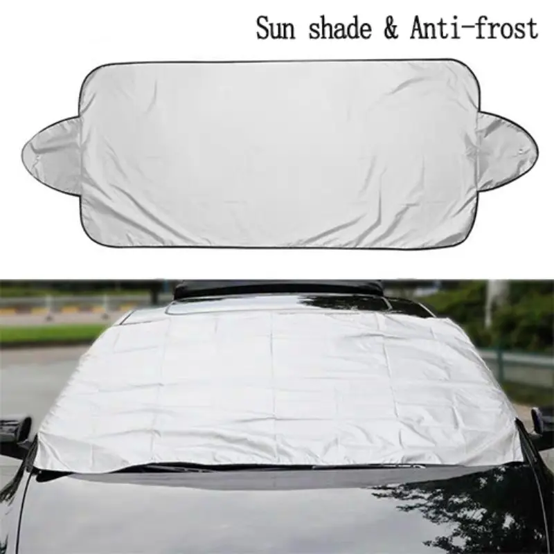 Car Front Windshield Cover, Dustproof Protective Cover, Waterproof Sunshade Protector, Dustproof Frostproof Snowproof Leafproof, Heat Insulation External Car Accessory, Car Cover for Snow and Ice