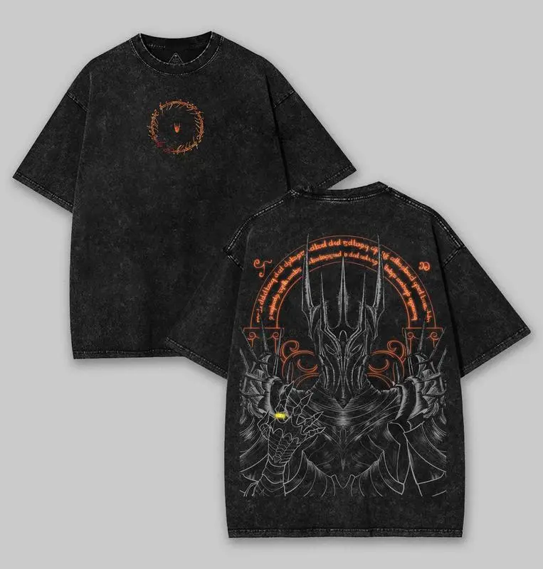 Lord of the rings Retro Vintage Menswear Gift movie fans Top Apparel Classic Cotton designer shirts Fashion Cotton, Full Colors, Full Sizes, For Men, For Women