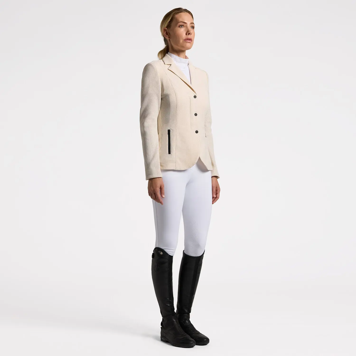 Cavalleria Toscana Perforated Zip Show Jacket - GGD049
