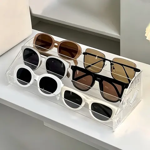 High-End Acrylic Sunglasses Display Stand, Glasses Storage and Organizing Rack, Glasses Holder Stand