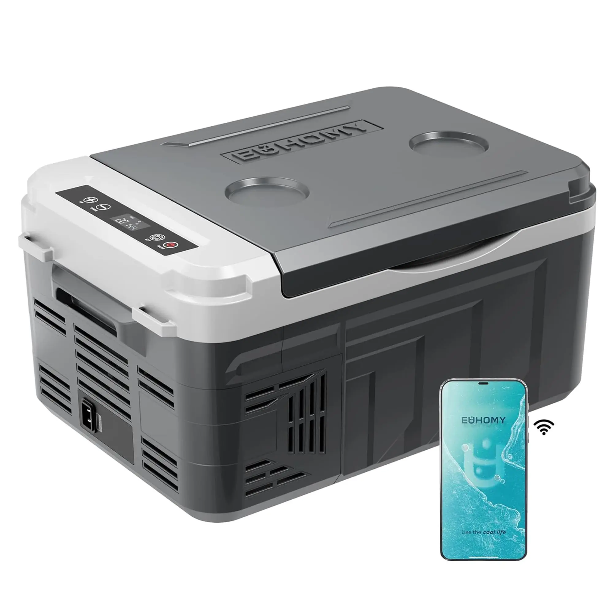 【LIVE】Euhomy 12-Volt 11 Quart Electric Cooler (Car Refrigerator) - APP & Bluetooth Enabled, Portable RV & Car Freezer