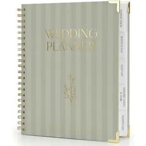 Beautiful Wedding Planner Book and Organizer - Perfect for Detailed Planning of Your Big Day, Unique Engagement Gift for Newly Engaged Couples, Future Brides and Grooms