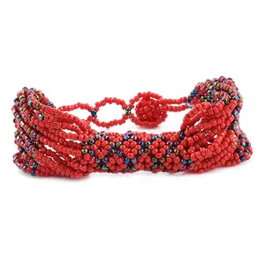 Shop LC Ceramic Seed Bead Color Beads Patterned Bracelet for Women Jewelry s Multi-Purpose Wrist Keychain Bracelet for Women Jewelry Women Mothers Day Gifts