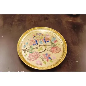 Pure brass puja plate
