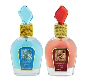 2 Pack of Musk Candy Rose and Musk So Poudree Thameen Collection Eau de Parfum Spray for Women, 3.4 Ounce by Lattafa