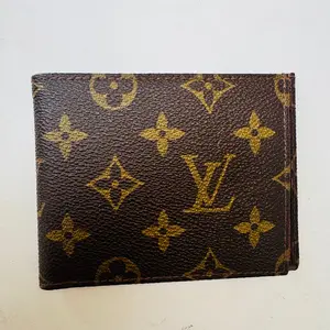 Pre-owned Louis Vuitton FINAL SALE Small Leather Goods Monogram Men's Slim Bifold Wallet