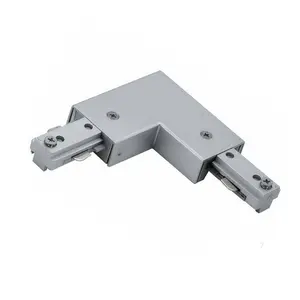 Cal Track L Connector Brushed Steel