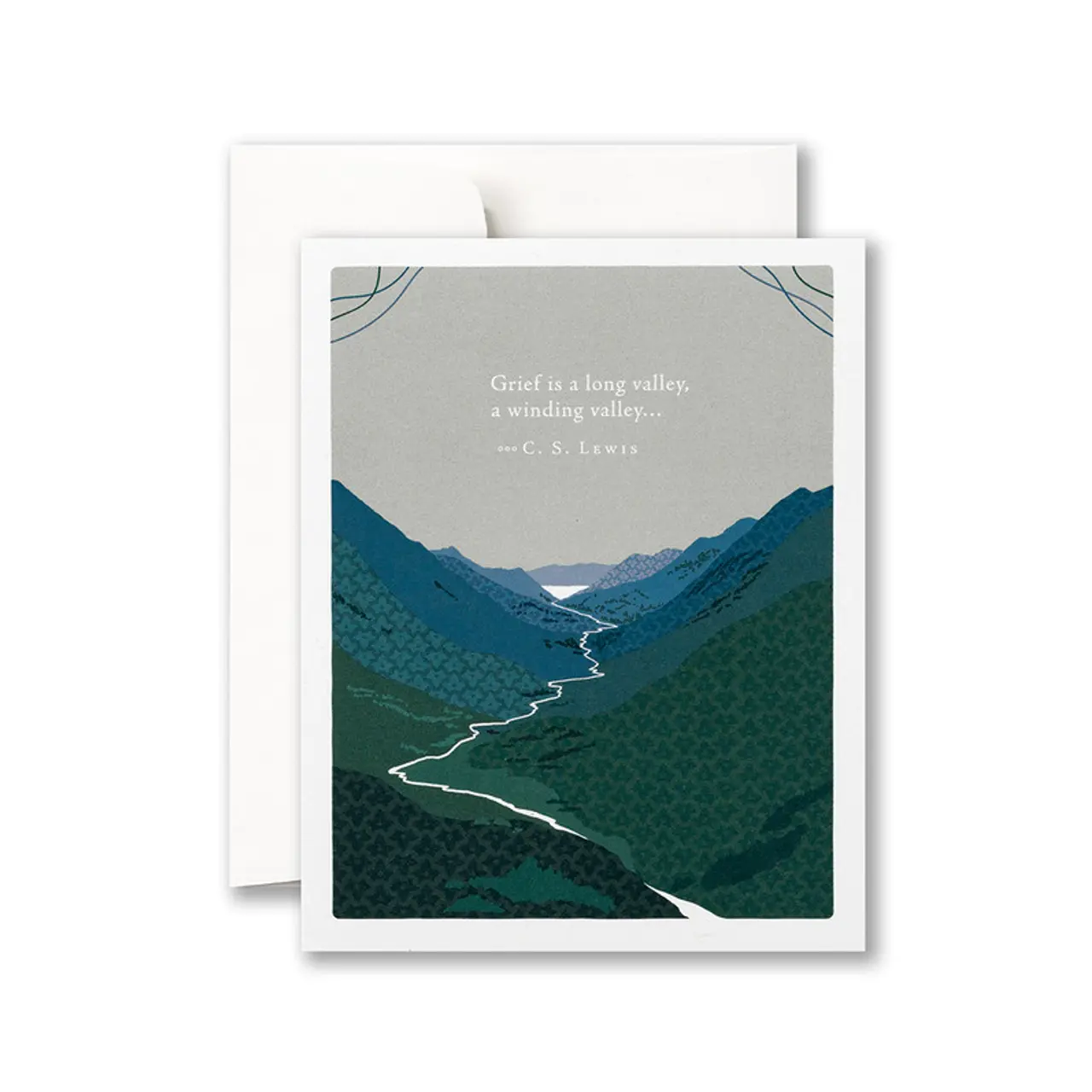 Grief Is A Long Valley Sympathy Card