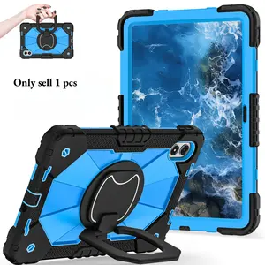 Shockproof Rugged Case for Redmi Pad 2 Pro 12.1" (2025) & POCO Pad M1 - Military Grade Hard Plastic Cover 360° Handle, Durable Kids Tablet Protection