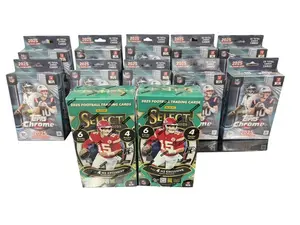BREAK 595 - 10 X 2025 NFL TOPPS CHROME HANGER BOXES 2X SELECT NFL 2025 H2 BOX RIP