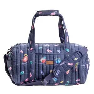 Maison d'Hermine Weekend Duffel Bags for Women Cotton Quilted Overnight Luggage Weekend Bag for Men Gym Sports Gifts Travel Business Travellers Trip Easter Gifts