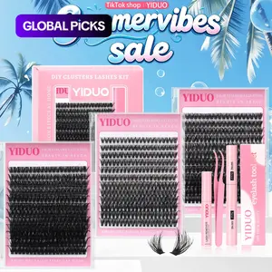 Individual False Eyelashes Kit, 1 Box Mixed Length & Styles Natural Look Eyelash Extensions, Self Grafting Curvature Eyelashes, DIY Individual Lashes, Faux Lashes, Eye Makeup Accessories, Cosmetic #GLOBAL PICKS