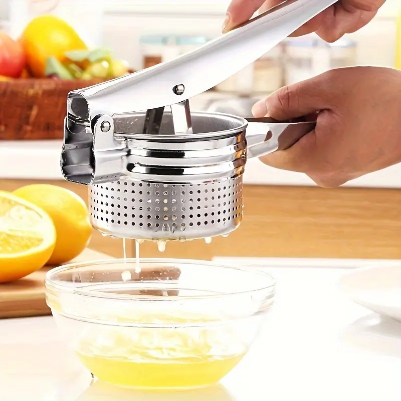 1 piece stainless steel manual lemon juicer - easy-to-use citrus juicer suitable for oranges and lemons, Manual lemon juicer, Lemon Squeezers