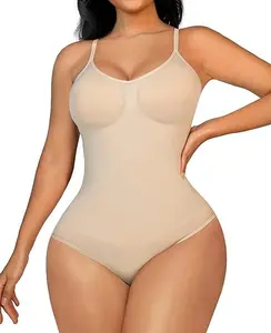 Bodysuit Shapewear for Women Tummy Control Thong Low Back Body Shaper Backless  Full Body Shapewear Compression Womenswear Adjustable Bra Fits Slim Smooth Straps