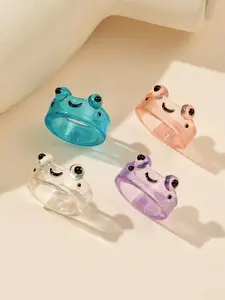 Clear Frog Rings (2 Rings)