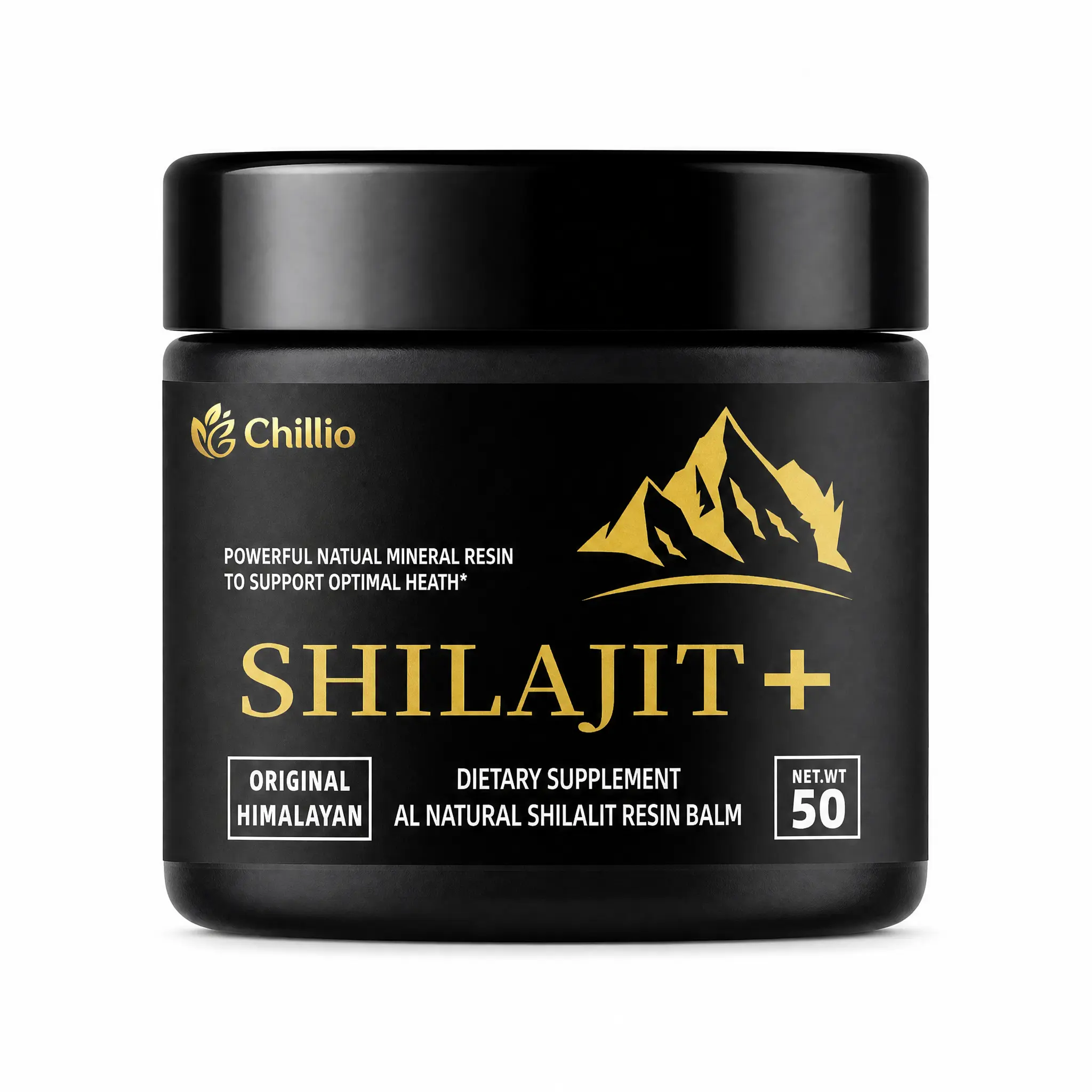 Chillio Pure Himalayan Shilajit Resin |Himalayan Superfood I Lab-Tested for Purity IHelps Build Energy Levels I 125 Servings I DietarySupplement Fitness