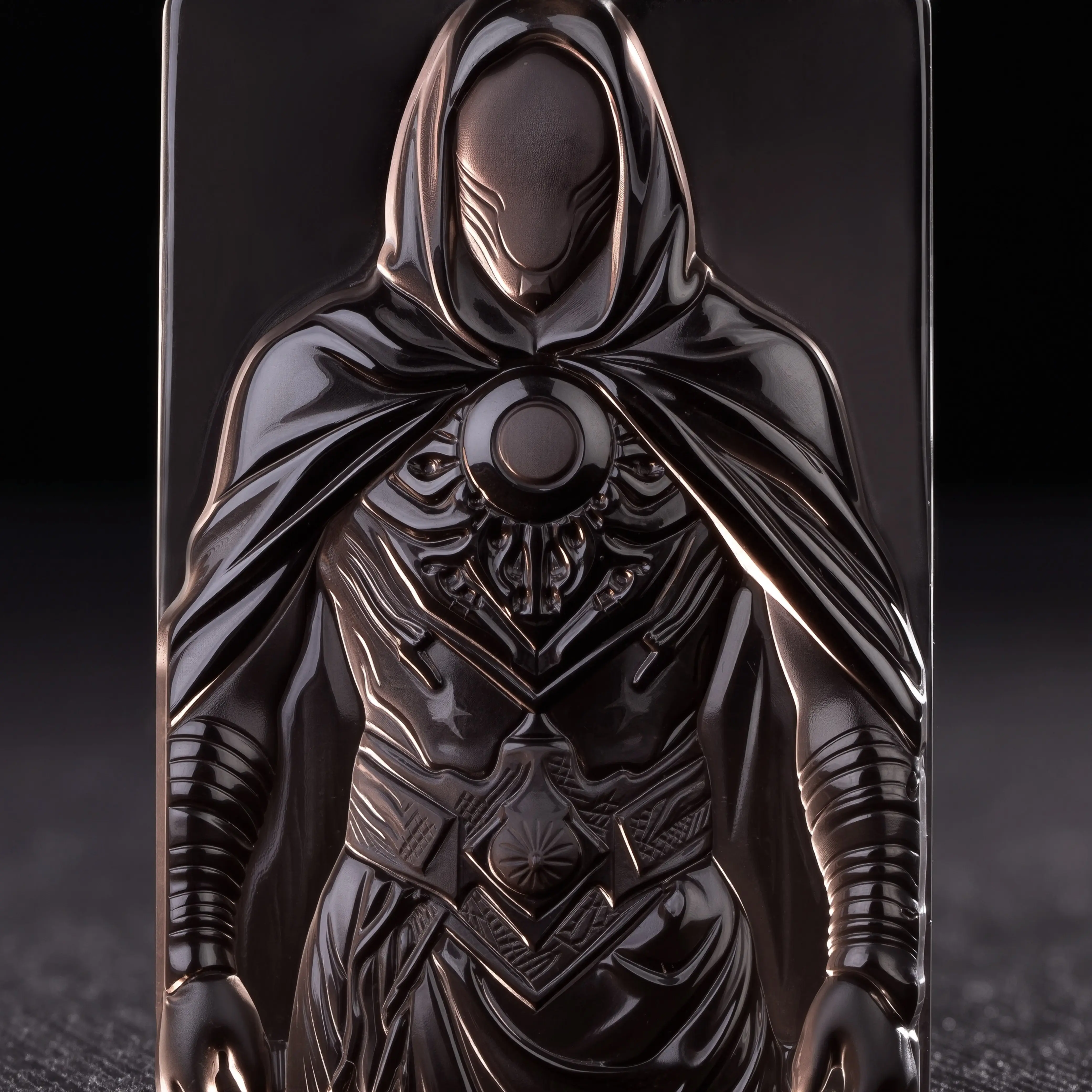 Z-OATH Hastur "King in Yellow" Obsidian​ Necklace | Occult God Pendant | Eldritch Mythos Dark Jewelry