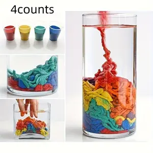 Set of 4 Colorful Magic Sand, No Water Needed, Perfect for Sensory Play and Creative Education, Portable Bag Included, Ideal Gift