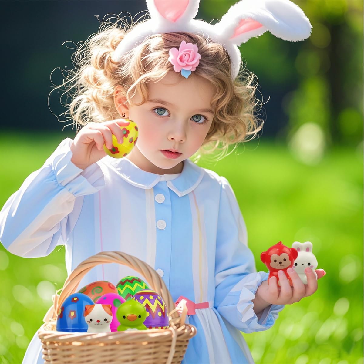 "24 Pack Prefilled Easter Eggs with Animal Squishy Toys – Slow Rising Stress Relief Toys for Kids Boys & Girls, Easter Basket Stuffers Gifts "24 Pack Prefilled Easter Eggs with Animal Squishy Toys – Slow Rising Stress Relief Toys for Kids Boys & Girls, Easter Basket Stuffers Gifts