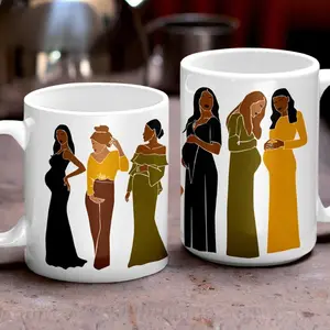 Bundle of Joy Mug 11oz & 15oz, African American Mugs, Gift for Black Women, Melanin Magic Cup,  Black Girl Power, Pregnancy Gift#2393
