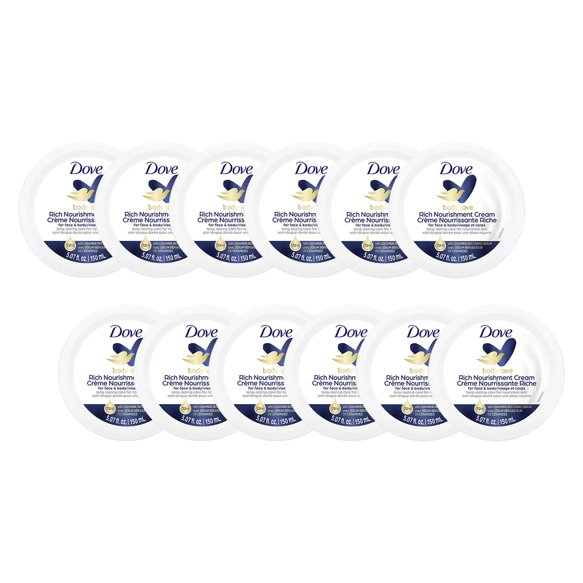 Dove Rich Nourishment Cream, 5.07 oz Body Lotion - Pack of 12