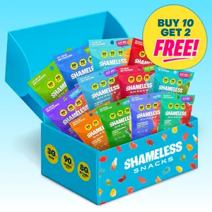 Shameless Snacks Exclusive 12 Flavor Bundle Low Sugar Gummy Candy Variety Pack Keto Friendly Gluten Free Healthy Snack Mix All OG Classic New Flavors Included