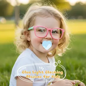 h-10 Toddler Blue Light Glasses for Kids Boys Girls, Computer Glasses Frame and Anti-Glare (Age 2-6)