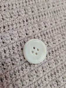23mm Shell Four Hole Button with Rounded Rim