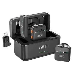 Wireless Lavalier Microphone with Charging Case,  Plug & Play Mini Mic with Noise Cancellation, for iPhone/Android, 30m (98 ft) Long-Range Transmission, 36H Ultra-Long Battery Life, for Vlog, Tiktok, YouTube, Streaming