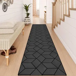Modern Geometric Pattern Carpet, 1 Count Non-slip Soft Floor Mat, Decorative Rugs for Home Living Room Bedroom Kitchen, Home Decor