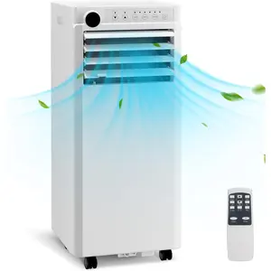 10000 BTU Portable Air Conditioner, 3-in-1 Small AC Unit with Cooling, Dehumidifier & Fan Modes – Covers Rooms up to 450 Sq. Ft, Ideal for Bedroom, Office, Dorm, Includes Remote, LED Display, 24H Timer & Window Kit.