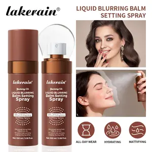 lakerain 2 Counts Cosmetic Multi-Use Blurring Setting & Fixing Spray, Makeup Finishing Spray, 3-in-1 Primer Setting Spray, Blurs Pores Controls Oil, Hydrating Matte Finish, Ideal for Oily/Combination Skin All-Day Wear Makeup