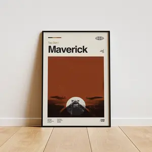 Top Gun Maverick Poster, Contemporary Wall Decor, Modern Home Aesthetic, Interior Decoration Print
