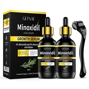 GFTNAT 5% Minoxidil with 5% Rosemary Hair Serum for man and women with Tool