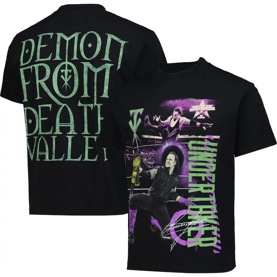 Men's Black The UndertakerHeavyweight Demon T-Shirt Professional Wrestler Tee For Man and Woman Unisex T-Shirt, Hoodie, Sweatshirt Menswear Fitted