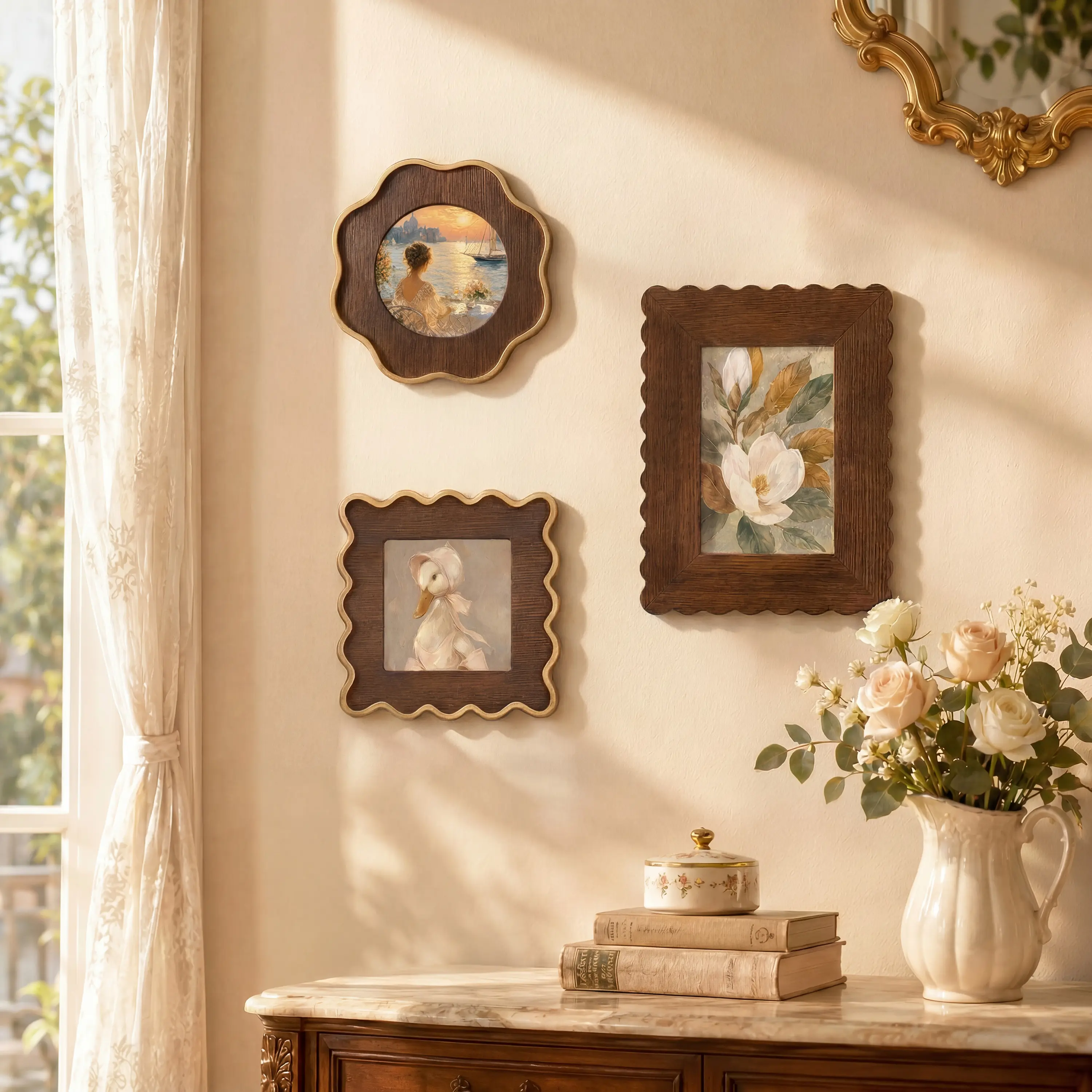 Picture Frames，Photo Collage Wall DecorSet of 3