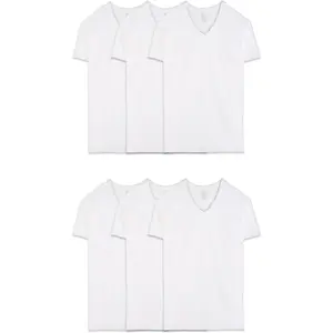 Fruit of the Loom Men'S Eversoft Cotton Stay Tucked V-Neck T-Shirt Fruit of the Loom