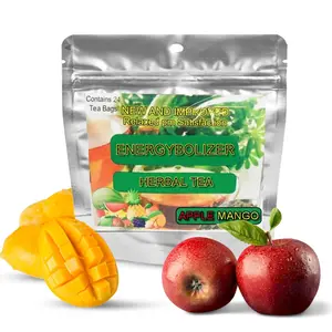 Energybolizer Perfect Weight Herbal Tea 24 Bags Apple Mango Blend for Men Women Sustained Energy Digestion Relief Gentle Cleanse Made in USA Natural Beverage