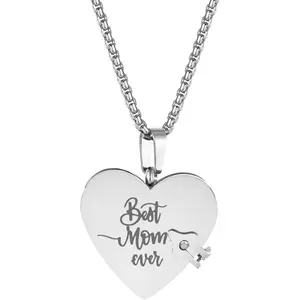 Openable 6 Pages My Little Star Book Necklace Stainless Steel Pendant Sentimental Memory Jewelry Birthday Anniversary Keepsake Gift For Mom From Daughter Son