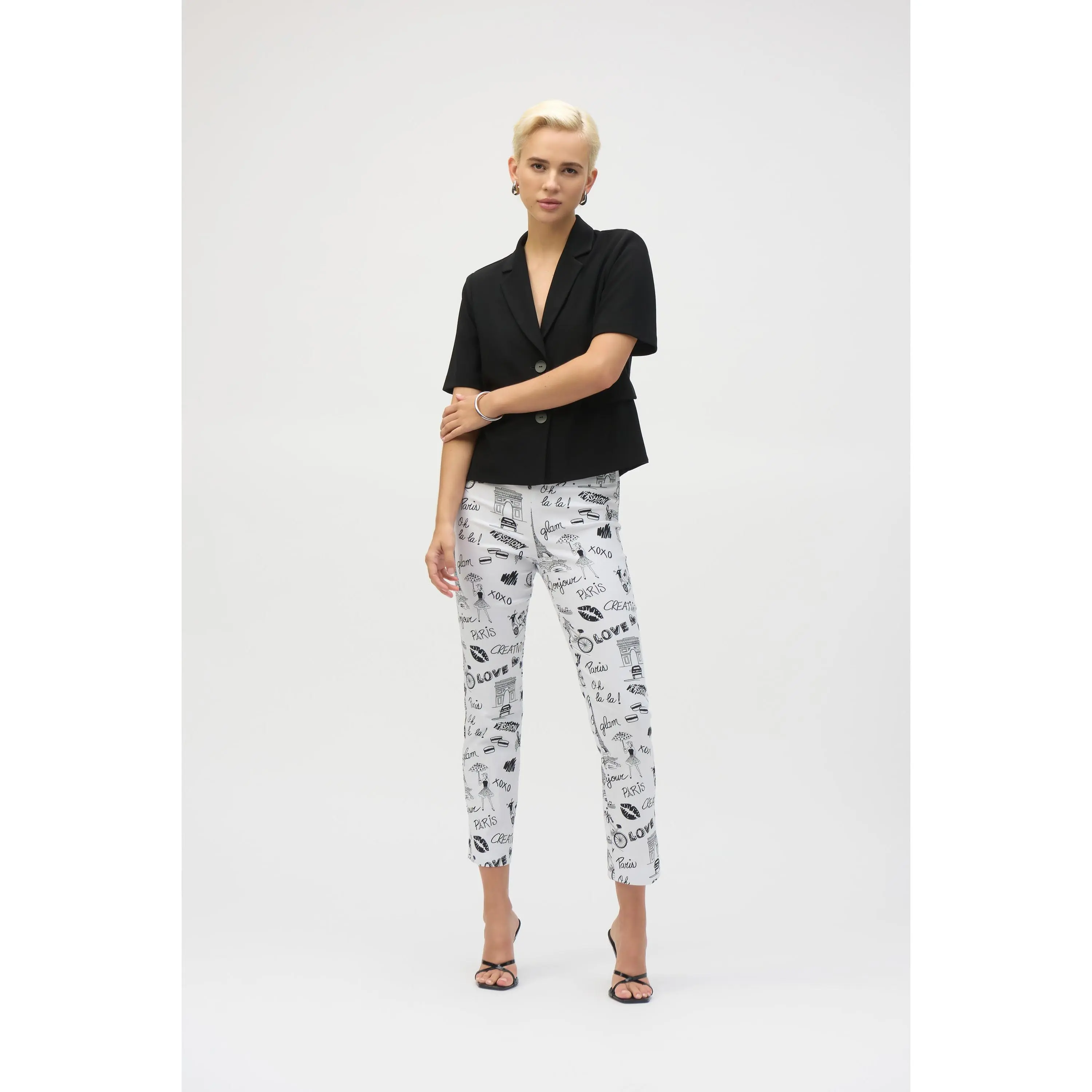 Joseph Ribkoff Millennium Print Straight Leg Pants
